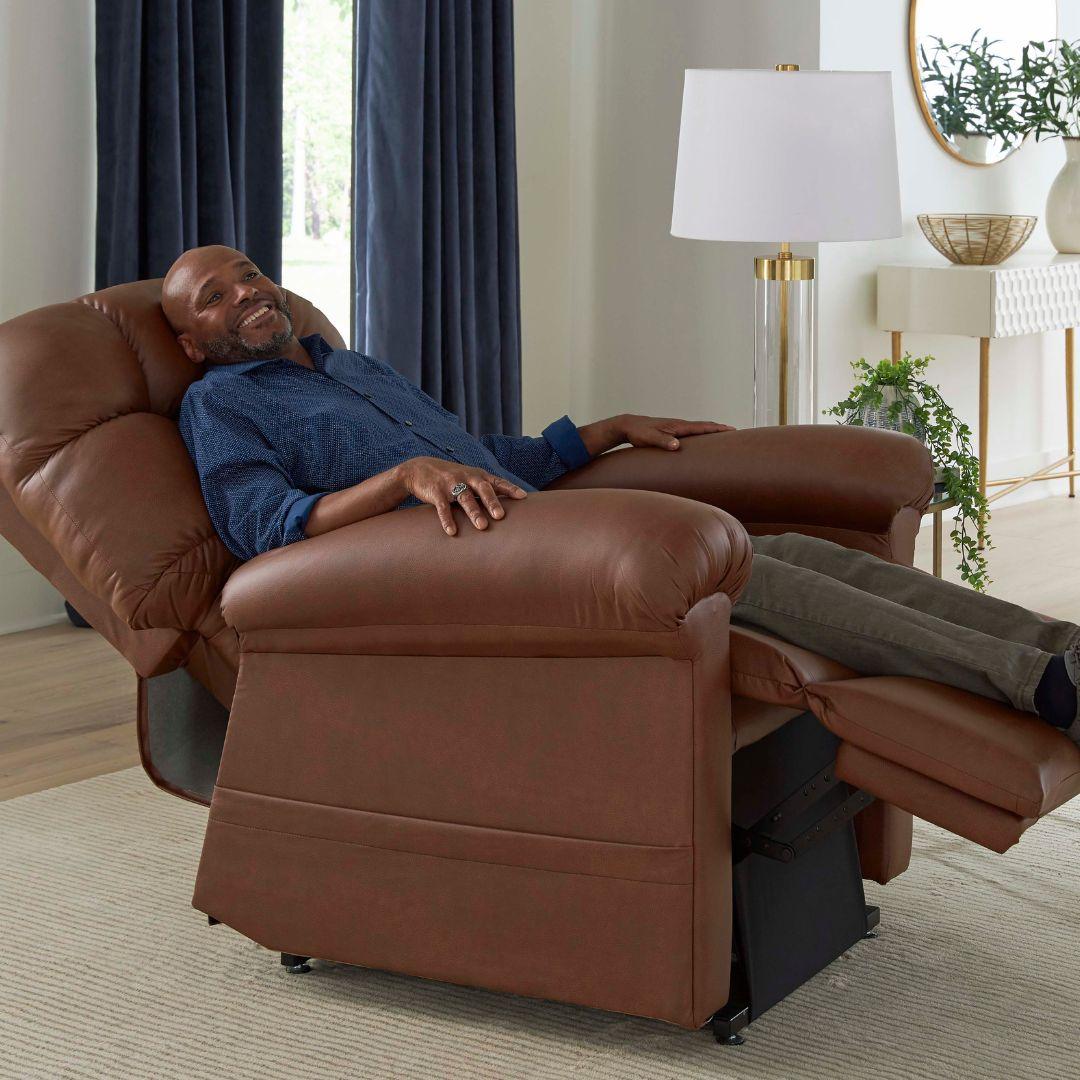 Phoenix reclining leather seat chair lift